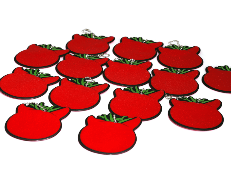 Reflexer i form av tomater